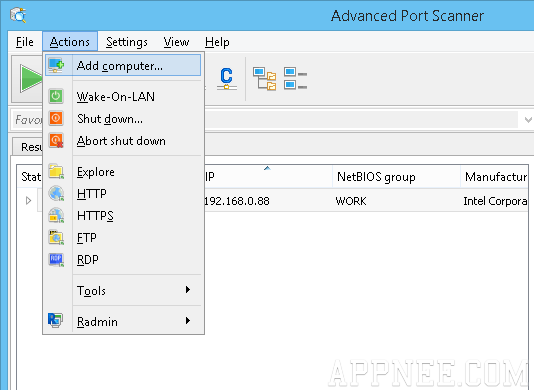 linux network scanner command open port