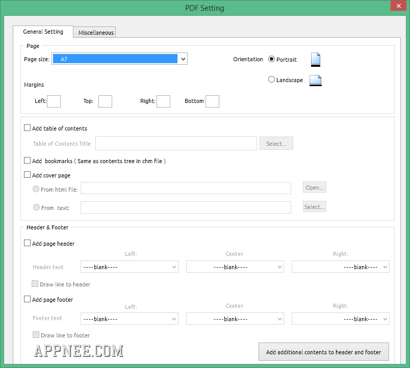 chm to pdf setup