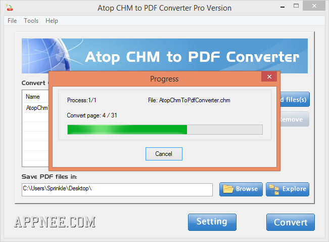 chm to pdf with links