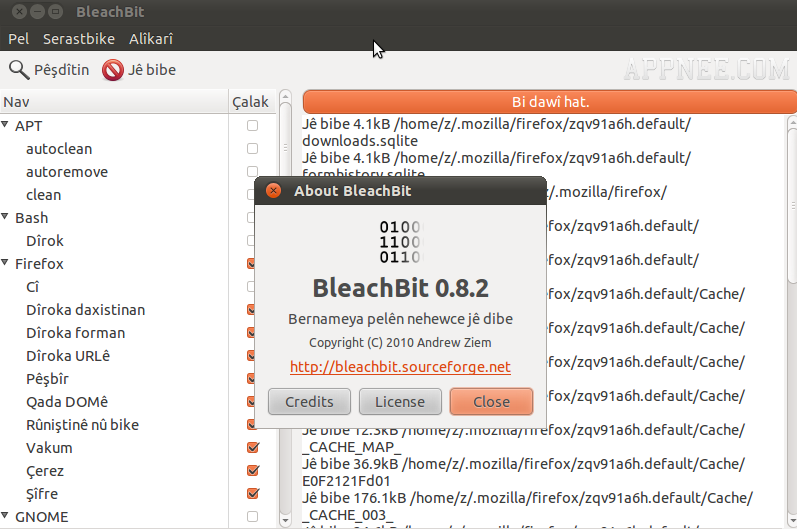 BleachBit Fast growing cleaner for Linux & Windows via Winapp2.ini