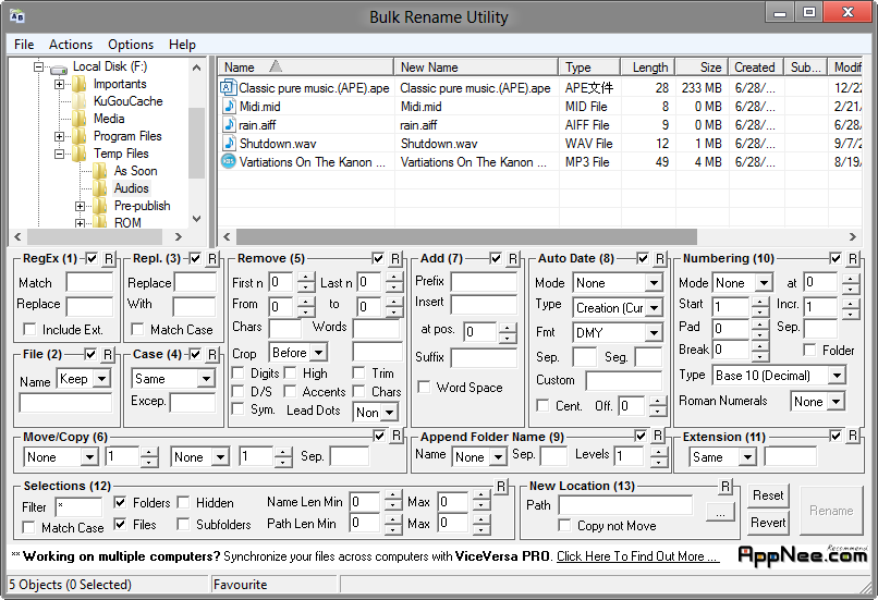 mac bulk file rename utility