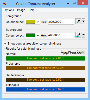 color contrast analyzer for mac