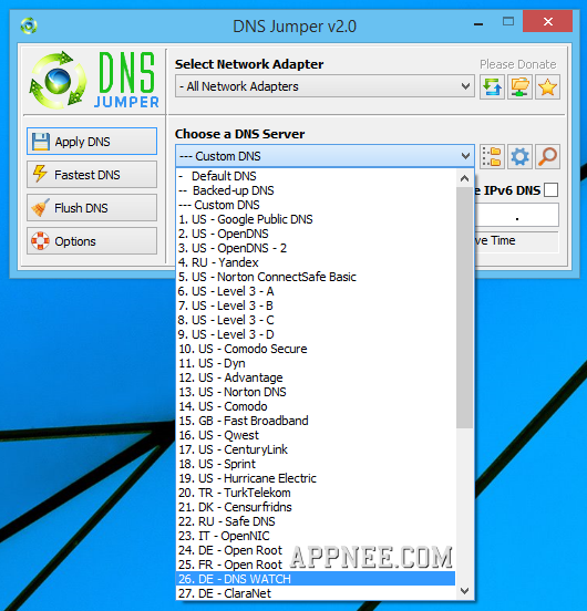 download the new version for ios DNS Jumper