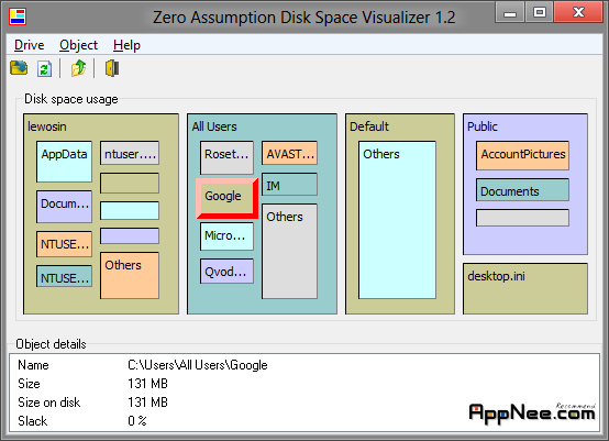 visual disk map