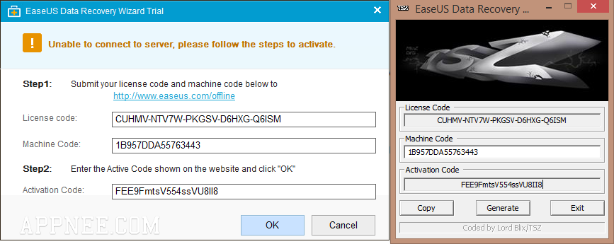 easeus data recovery activation code