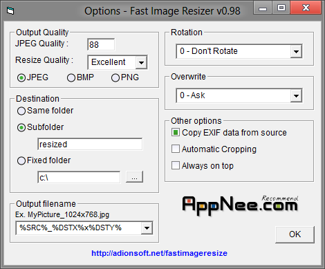 fast image resizer download italiano