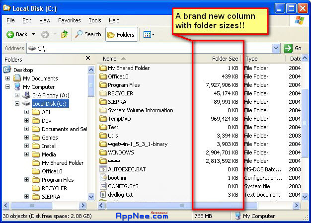 Folder size application new arrivals