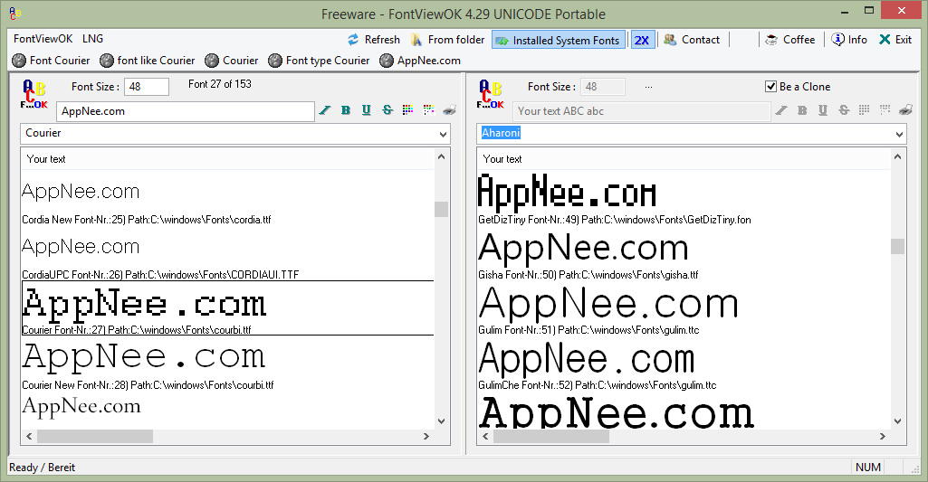 FontViewOK 8.21 download the last version for windows