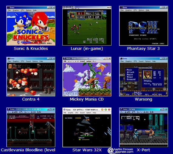 sega emulator controls