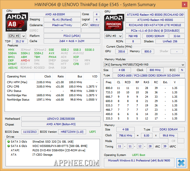 download the new HWiNFO32 7.60