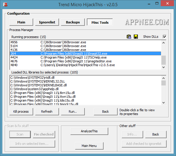 download hijackthis log check