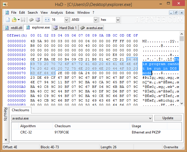 hxd - freeware hex editor and disk editor