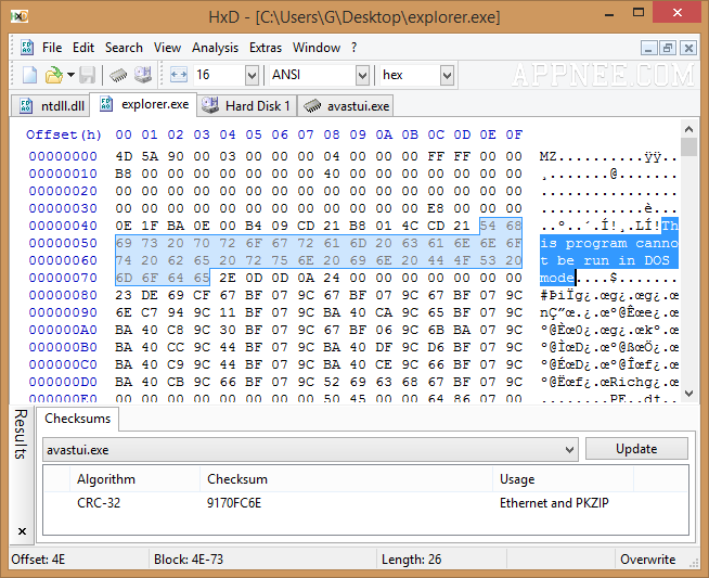 hxd hex editor encoding