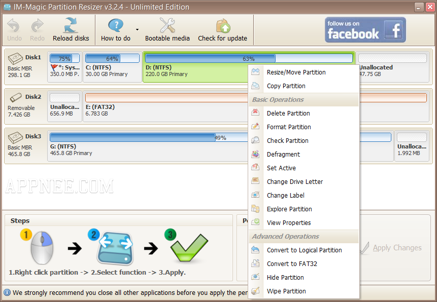 resizer free partition