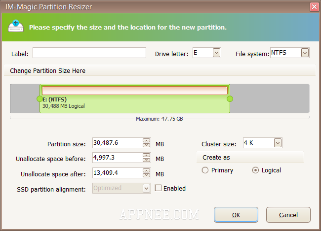 download im magic partition resizer