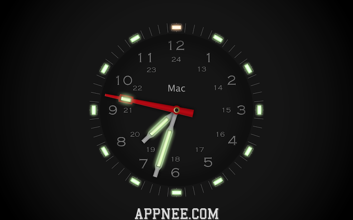 how do i get clock on mac screen saver