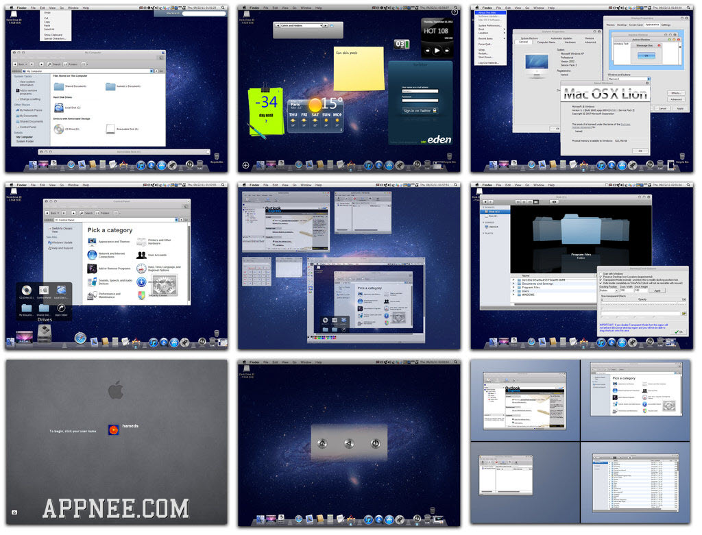 download mac os x mountain lion skin pack for windows 8.1