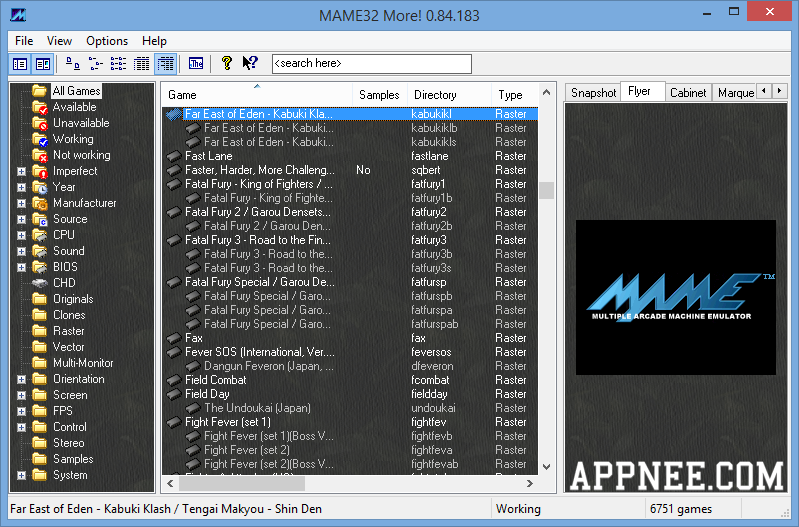 Эмулятор MAME 0.258 download the new