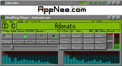 MODPlug Player 2 MODPlug Player – My favorite XM music player