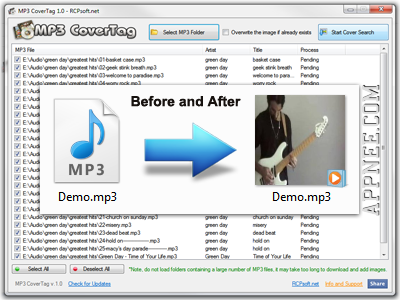 benzin skat Tilladelse MP3 CoverTag – Update, download all MP3 cover images with one-click |  AppNee Freeware Group.