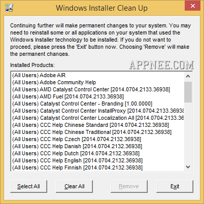 download windows installer cleanup windows 10