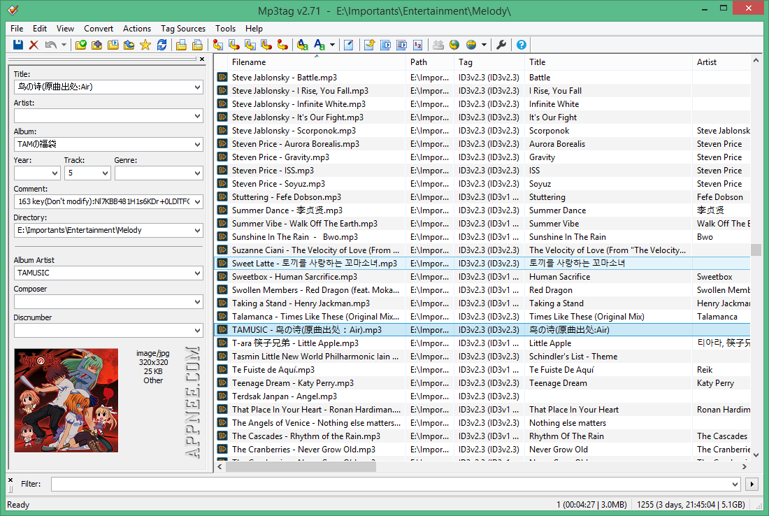 bulk mp3 wav tag editor