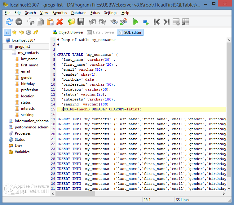 mysql front end software