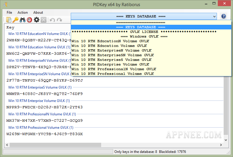 download the new for windows PIDKey Lite 1.64.4 b35