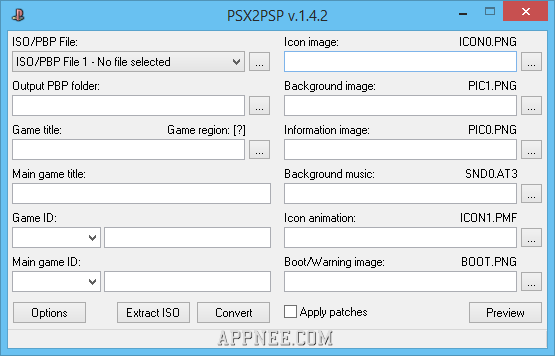 how to convert iso file to pkg