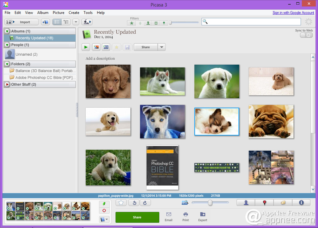 Picasa photo viewer не работает