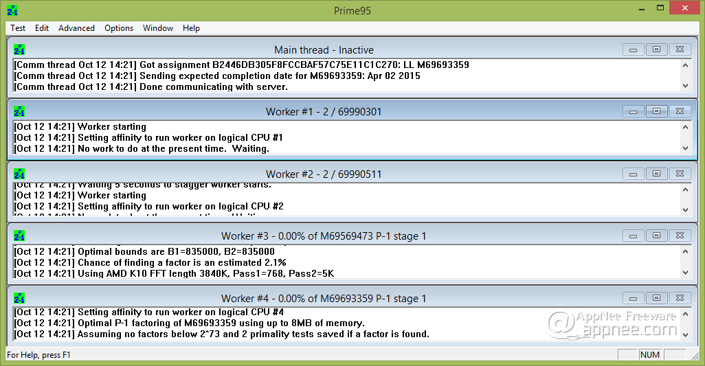 cpu stress test prime95 64 bit