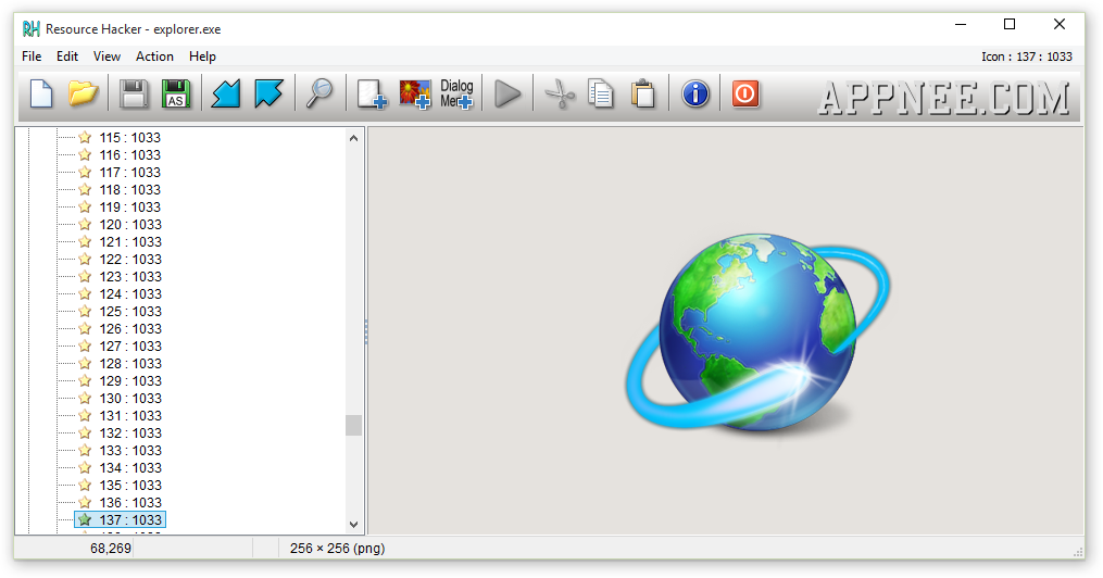 resource hacker add an icon