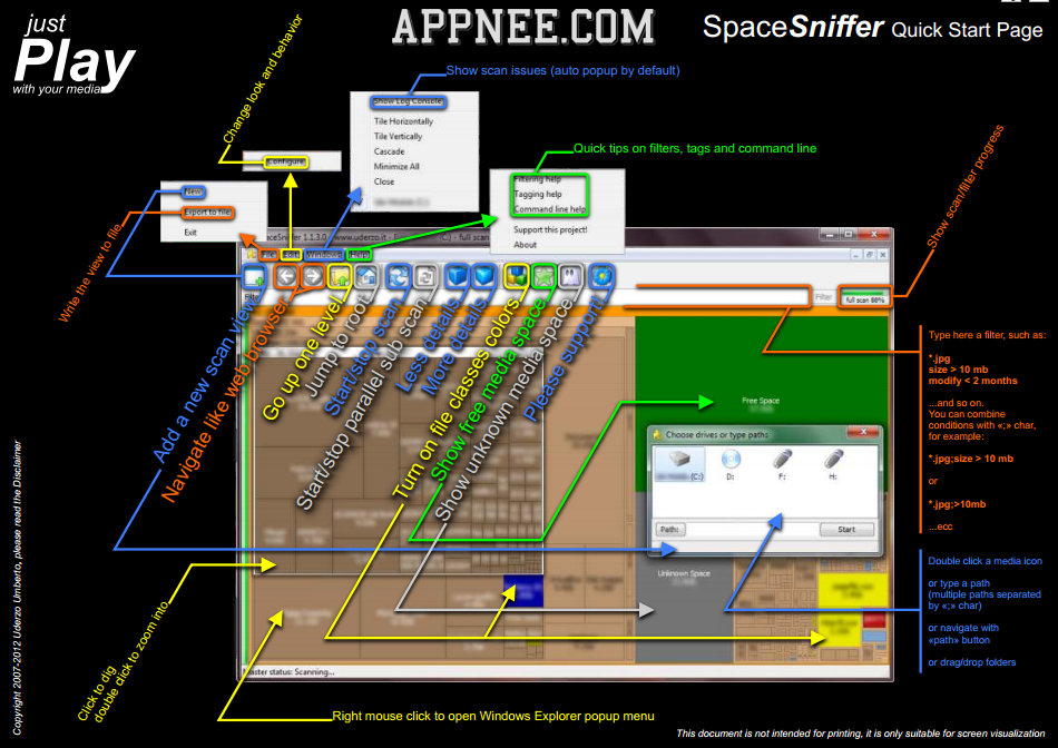 spacesniffer portable