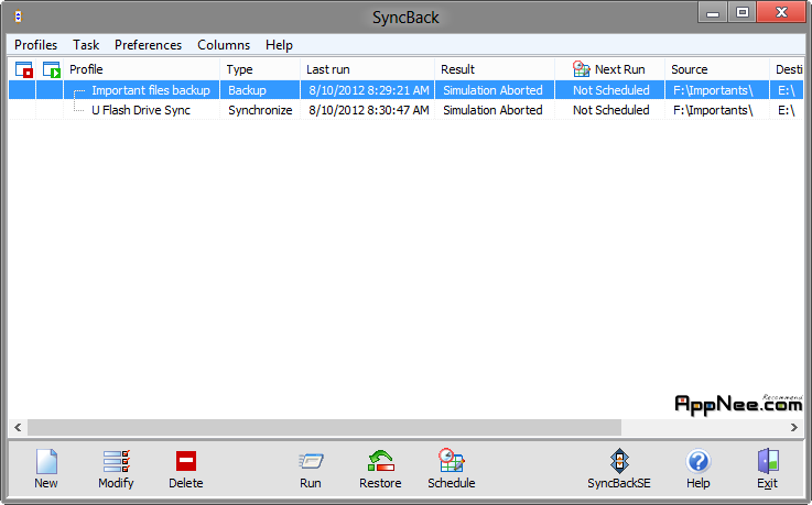 syncback backup