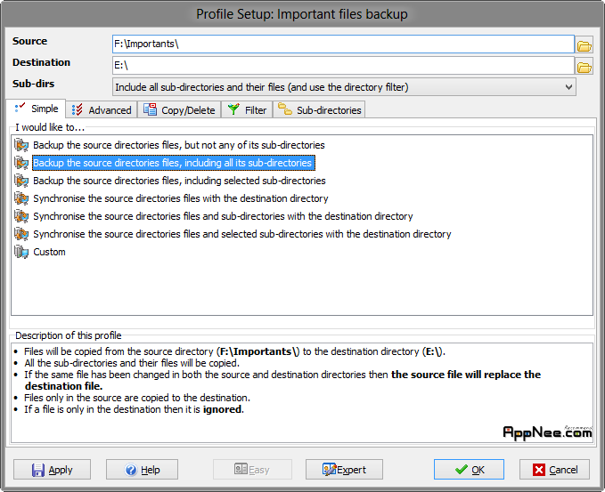 syncback server