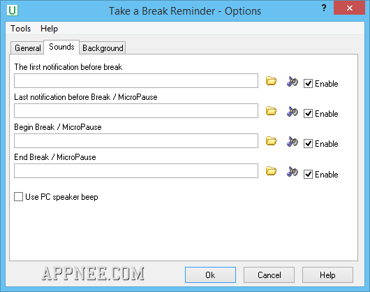 windows break reminder program window pop up dissappear