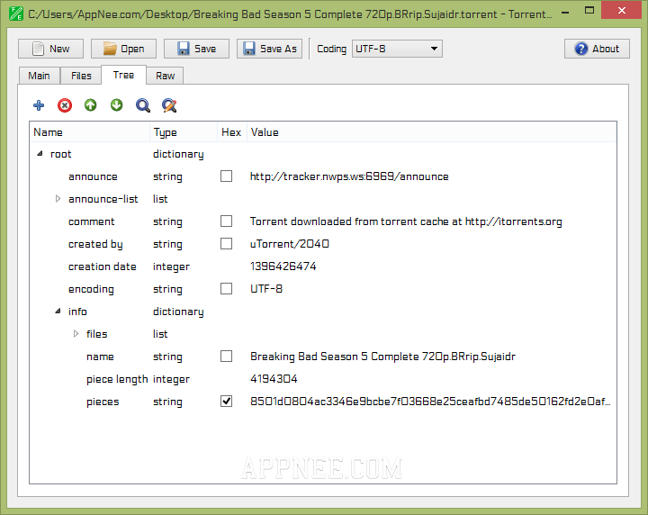 Torrent File Editor 0.3.18 instal