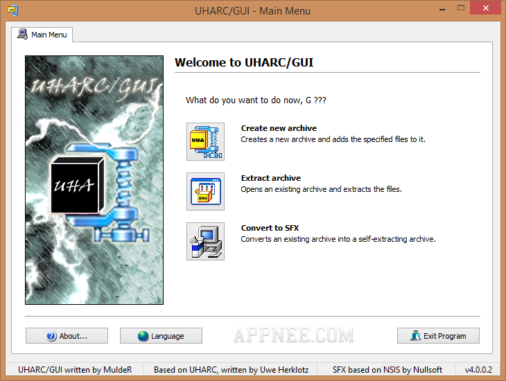 uharc compressor free download