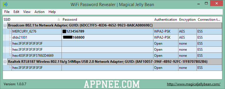 password revealer wifi appnee wi fi