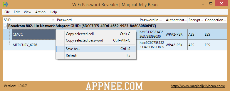 WiFi Password Revealer – Handy forgotten but saved Wi-Fi passwords