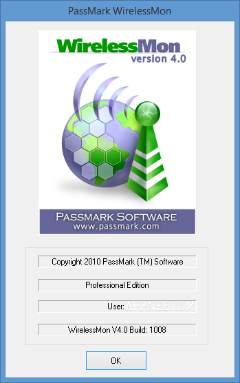 PassMark WirelessMon - Wireless 802.11 WiFi monitoring software