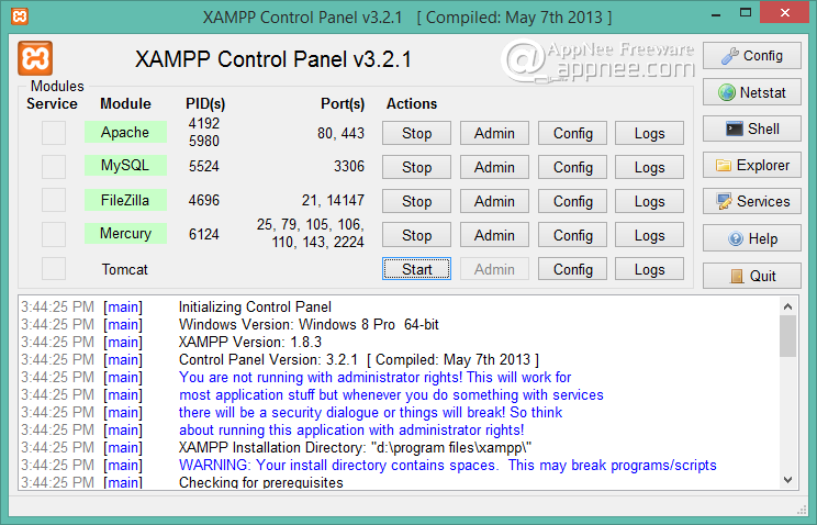 XAMPP Fast and easily create working web server on localhost AppNee 