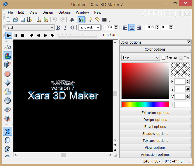 xara 3d text maker