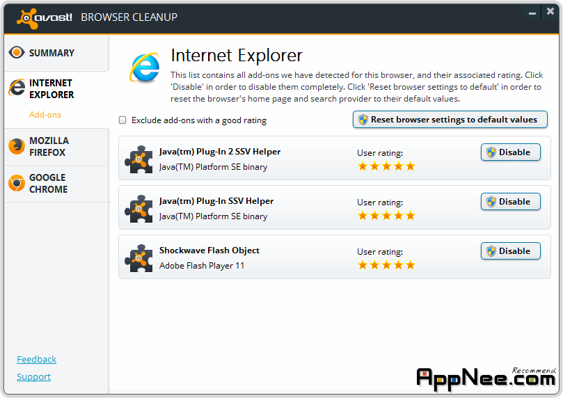 avast browser cleanup