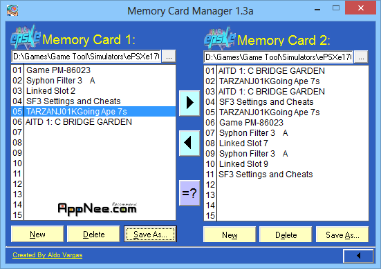 memory card ps1 epsxe