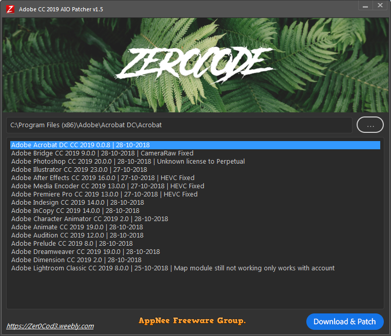 V1 5 Adobe Cc 19 Aio Patcher Adobe 19 All Products Universal Patcher For Windows Free All We Need