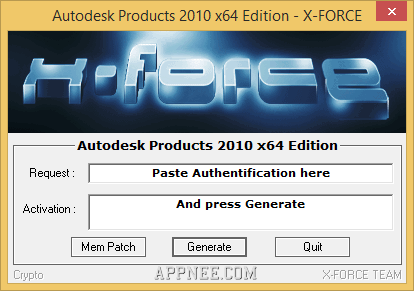 autocad 2014 xforce 64 bit