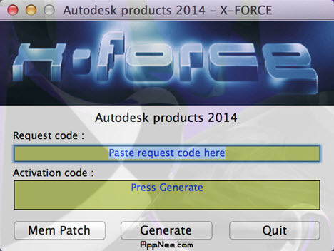 fix xforce keygen for autocad 2015 at the macbook pro