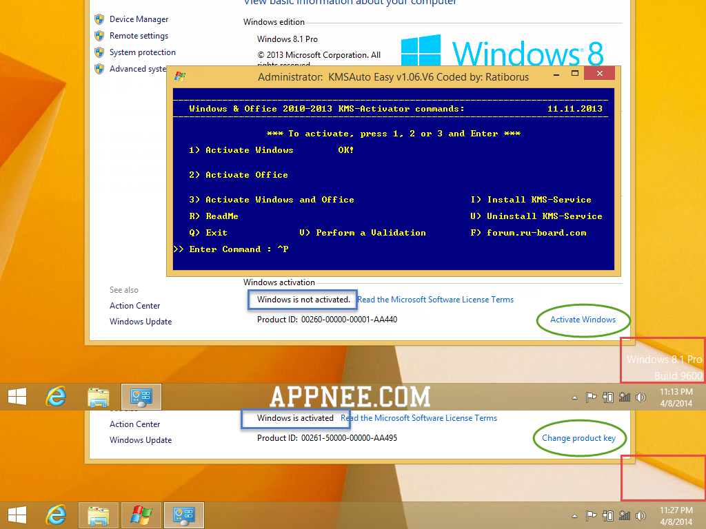 v1.06] KMSAuto Easy – Best automatic offline activator for Windows  Vista~8.1 & Office 2010~2013 | AppNee Freeware Group.